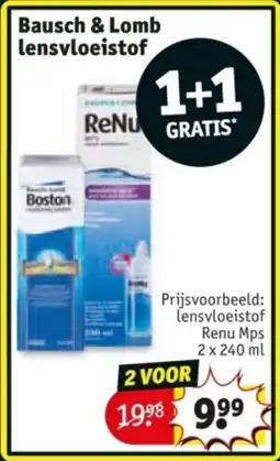 Kruidvat Bausch & Lomb lensvloeistof aanbieding
