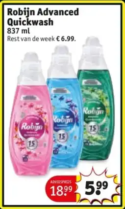 Kruidvat Robijn Advanced Quickwash aanbieding