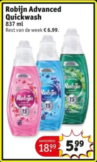 Kruidvat Robijn Advanced Quickwash aanbieding