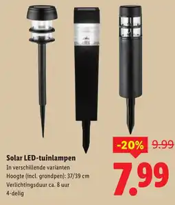 Lidl Solar LED-tuinlampen aanbieding