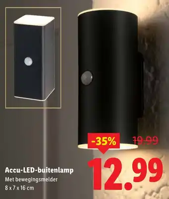 Lidl Accu LED buitenlamp aanbieding