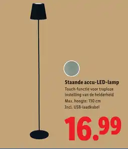 Lidl Staande accu LED lamp aanbieding
