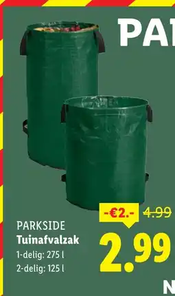 Lidl PARKSIDE Tuinafvalzak aanbieding