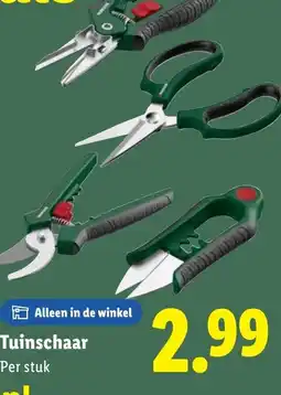 Lidl Tuinschaar aanbieding