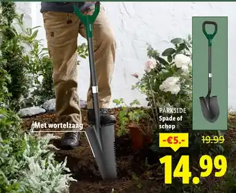Lidl PARKSIDE Spade of schop aanbieding