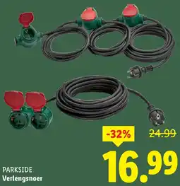 Lidl Parkside verlengsnoer aanbieding