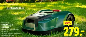 Lidl Parkside Robotmaaier smart 20 v aanbieding