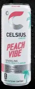 Albert Heijn Celsius sparkling peach vibe aanbieding
