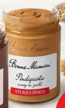 Albert Heijn Bonne maman pindapasta romig en zacht stukjes pinda aanbieding