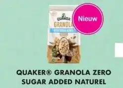 Albert Heijn Quaker granola zero sugar added naturel aanbieding
