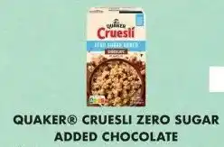 Albert Heijn Quaker cruesli zero sugar added chocolate aanbieding