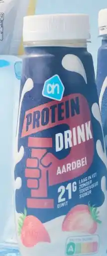 Albert Heijn Ah protein drink aardbei aanbieding