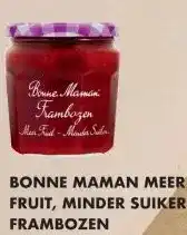Albert Heijn Bonne maman meer fruit, minder suiker frambozen aanbieding