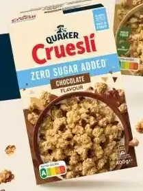 Albert Heijn Quaker cruesli zero sugar added chocolate aanbieding
