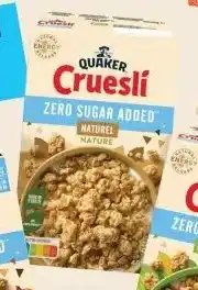Albert Heijn Quaker cruesli zero sugar added naturel aanbieding