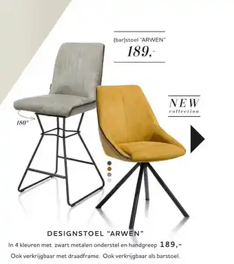 Xooon Designstoel "arvwen" of barstoel aanbieding