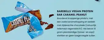 Albert Heijn Barebells vegan protein bar caramel peanut aanbieding