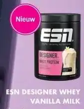Albert Heijn Esn designer whey vanilla milk aanbieding