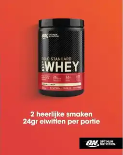 Albert Heijn Optimum nutrition gold standard whey vanilla ice cream aanbieding
