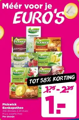 PLUS Pickwick Eenkopsthee aanbieding
