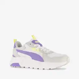 Scapino Puma Trinity Lite meisjes sneakers grijs paars aanbieding