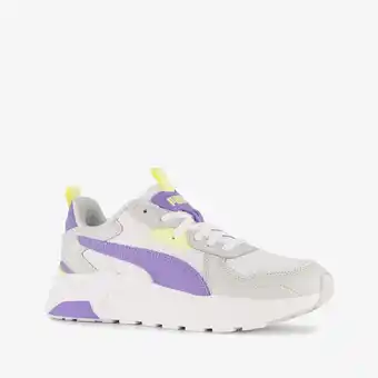 Scapino Puma Trinity Lite meisjes sneakers grijs paars aanbieding