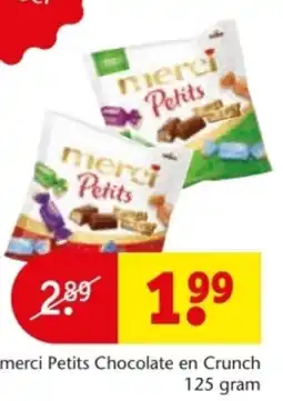 Kruidvat Merci Petits Chocolate en Crunch aanbieding