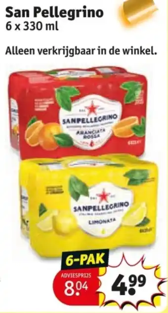 Kruidvat San Pellegrino aanbieding