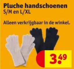Kruidvat Pluche handschoenen aanbieding