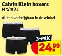 Kruidvat Calvin Klein boxers aanbieding