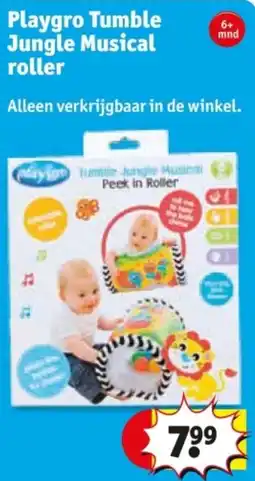 Kruidvat Playgro Tumble Jungle Musical roller aanbieding