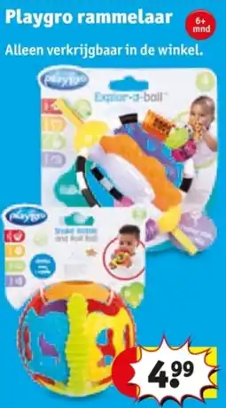 Kruidvat Playgro rammelaar aanbieding