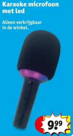 Kruidvat Karaoke microfoon met led aanbieding