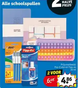 Kruidvat Alle schoolspullen aanbieding