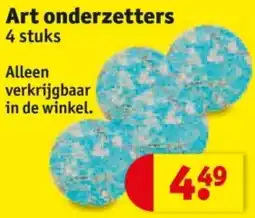 Kruidvat Art onderzetters aanbieding