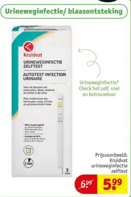 Kruidvat Kruidvat urineweginfectie zelftest aanbieding