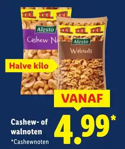 Lidl Cashew of walnoten aanbieding