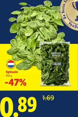 Lidl Spinazie aanbieding