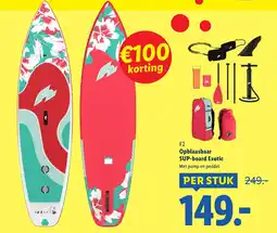 Lidl F2 Opblaasbaar SUP-board Exotic aanbieding
