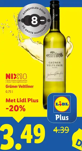 Lidl Grüner Veltliner aanbieding