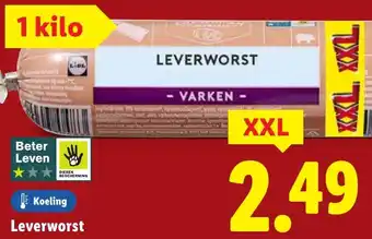 Lidl Leverworst aanbieding