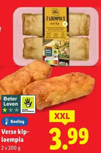 Lidl Verse kip-loempia aanbieding