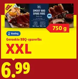 Lidl Gerookte BBQ-spareribs aanbieding