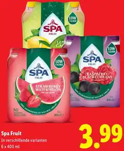 Lidl Spa Fruit aanbieding