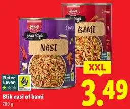 Lidl Blik nasi of bami aanbieding