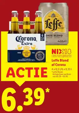 Lidl Leffe Blond of Corona aanbieding