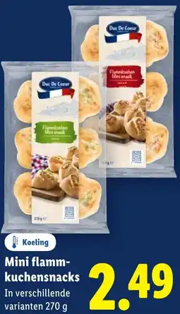 Lidl Mini flammkuchen snacks aanbieding