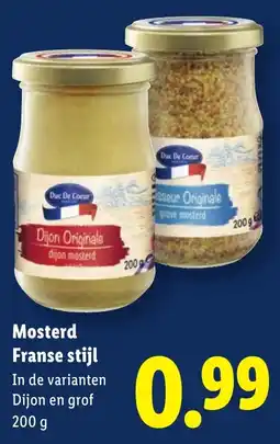 Lidl Mosterd Franse stijl aanbieding