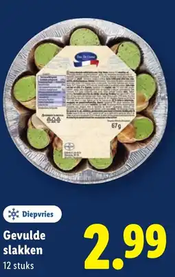 Lidl Gevulde slakken aanbieding