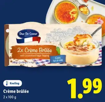 Lidl Crème Brûlée aanbieding